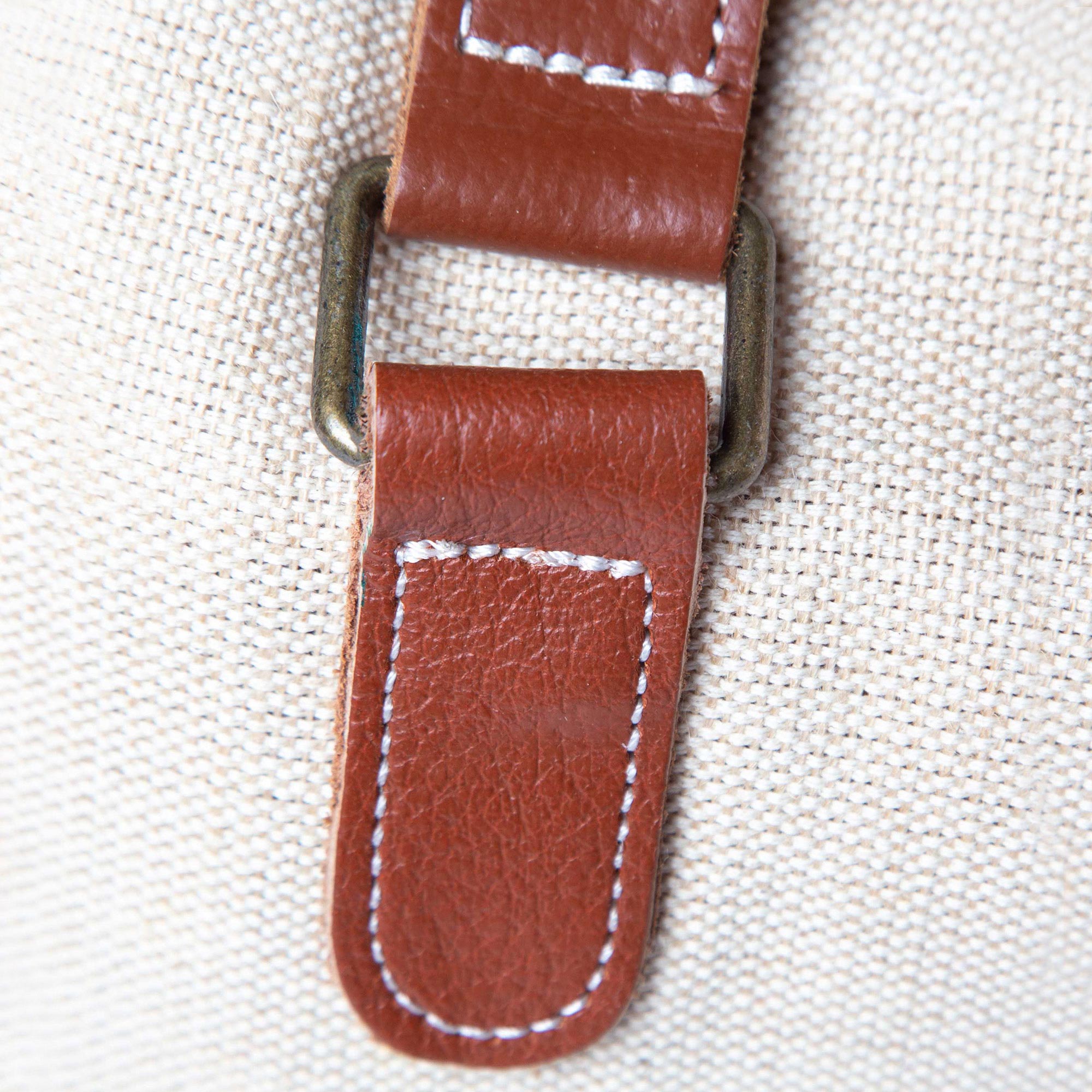 Genuine leather handles