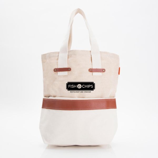 Jute and Canvas Tote