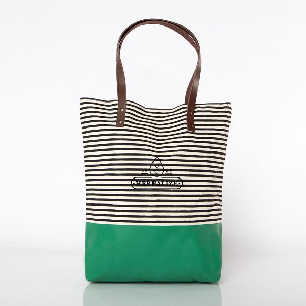 Seaport Stripes Dipped Tote